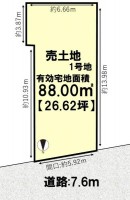 JR向日町駅まで徒歩11分!限定2区画の分譲地!
前道広々7.6m!
自由設計につきお好きな間取りで建築可能!