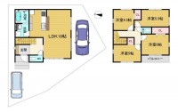 向日市、西京区、南区を専門 ユニバーサルホームサービス洛西口店 2区画の分譲地!ZEH水準省エネ住宅!
閑静な住宅地で前道もゆったり6m!駐車2台可能な4LDK!
買い物施設が徒歩圏内で生活便利な立地♪