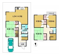 全居室6帖以上の4LDK!駐車場はカーポート付!
閑静な住宅地の整形地!買い物施設が徒歩圏内で生活便利♪
小・中学校が徒歩圏内でお子様の通学も安心♪
