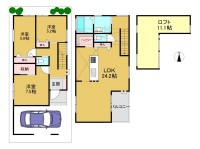 全3区画の分譲地!広々とした約11帖のロフト付!
閑静な住宅地の整形地!阪急『桂駅』まで徒歩15分!
小・中学校まで徒歩10分以内で通学も安心!