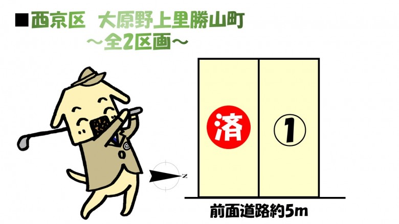 〈全2区画〉大原野上里勝山町2区画分譲
